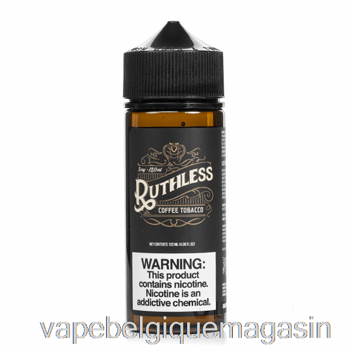 Vape Juice Café Tabac - Vapeurs Impitoyables - 120ml 0mg
